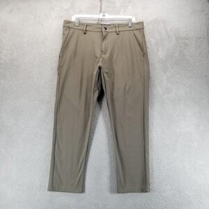 Under 510 Pants Mens 33x26 Beige Slim Tapered Chino Stretch Casual Office Work